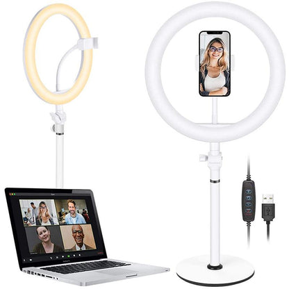 Neewer 10" Dimmable Desktop LED Selfie Ring Light for Laptop Computer - DealsnLots