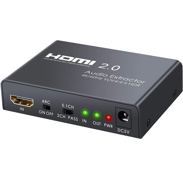 Neoteck HDMI 2.0 Audio Extractor 4K/60Hz YUV 4:4:4 HDR