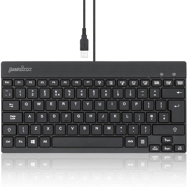 PERIXX PERIBOARD-326 Wired USB Mini Backlit Keyboard