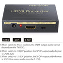 PROZOR DAC02 HDMI to HDMI + Audio (SPDIF+L/R)