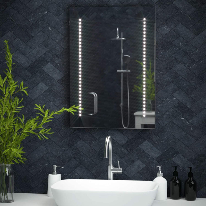 Pebble Grey™ Tannon Illuminated LED Bathroom Mirror | 500 x 700cm