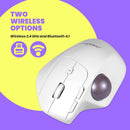Perixx PERIMICE-720 W Wireless Ergonomic Trackball Mouse