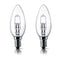 Philips Halogen Classic E14 28 W SES Dimmable Candle Bulbs | Warm White | Pack of 2 - DealsnLots