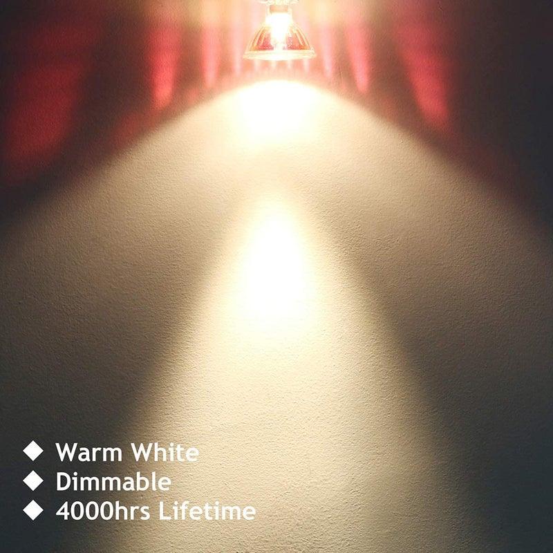 Philips MR16 Halogen Light Bulb 50W | 3000K Warm White | (5 Pack) - DealsnLots