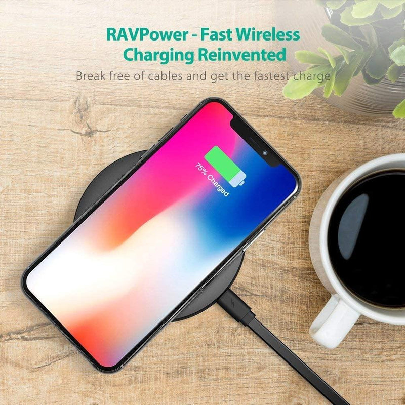 RAVPower 10W Qi-Certified Fast Wireless Charging - RP-PC014 - DealsnLots