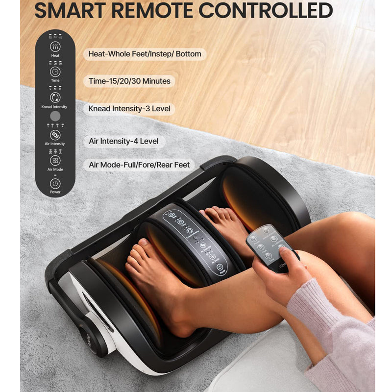 RENPHO R-D001R Shiatsu Foot and Calf Massager with Heat and Remote
