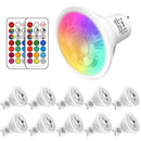 Remote Control GU10 Colour Changing LEB Spot Lights Bulb, 5W | Pack of 10