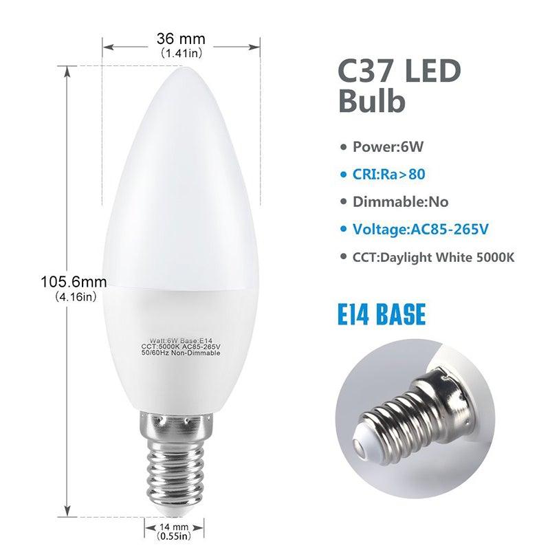 Bombilla LED LEDSTAR C37 E14/7W/230V 3000K