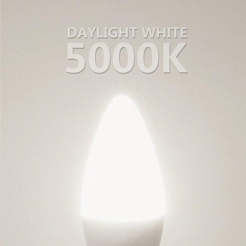 Seealle C37 E14 6W LED Bulbs, 5000K Cool White