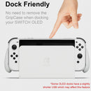 Skull & Co. Grip Case OLED Model Protective Case for Nintendo Switch | NSGC2-OLED-WT-GB