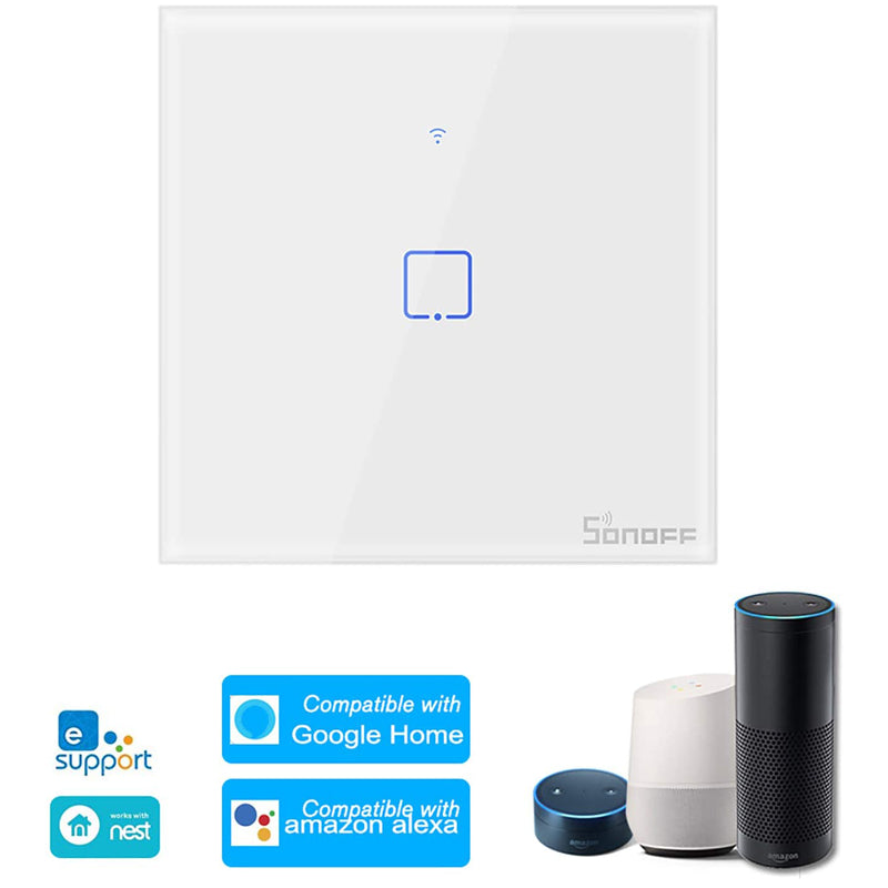 Sonoff T0UK1C Wi-Fi Smart Wall Switch 1-Gang