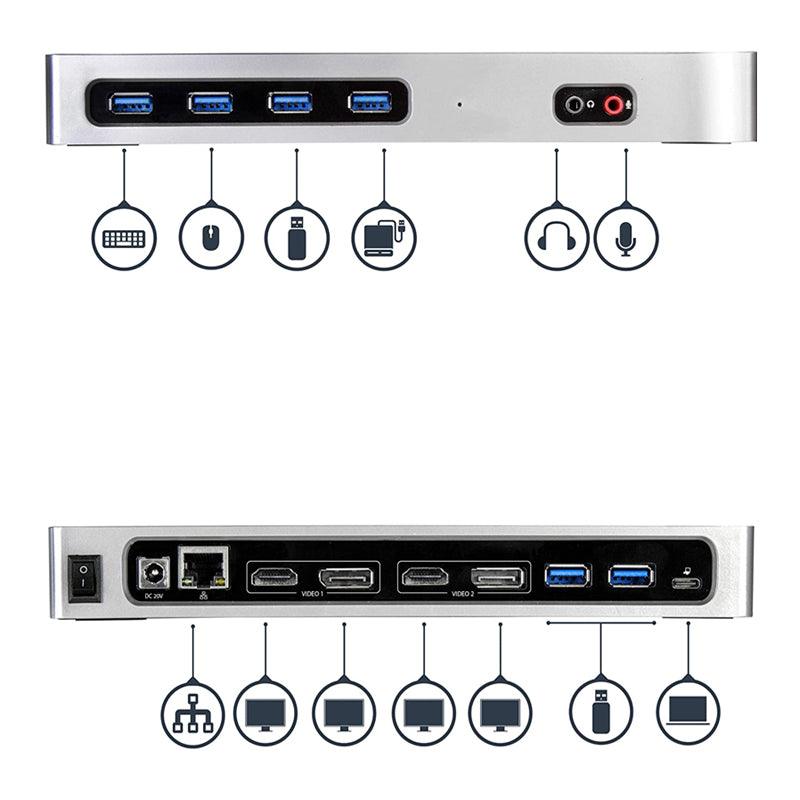 StarTech.com Dual-4K Monitor Docking Station for Laptops | DK30A2DH - DealsnLots