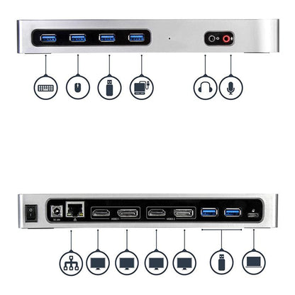 StarTech.com Dual-4K Monitor Docking Station for Laptops | DK30A2DH - DealsnLots