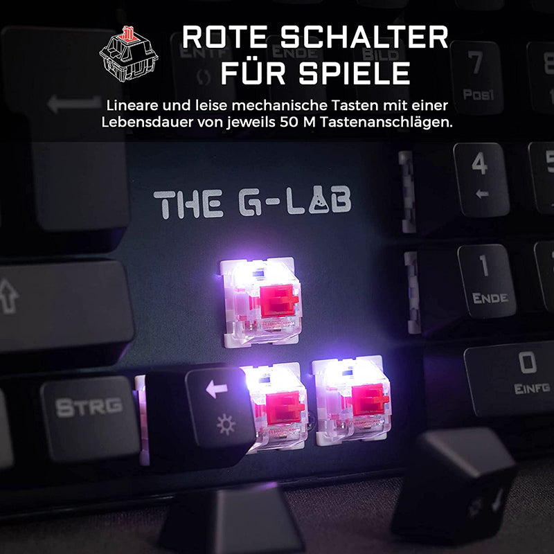 The G-lab Keyz Neon-high Performance Gaming Keyboard-high