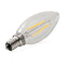 TRANSTEC® 2W LED E14 LED Filament Candle Bulb Clear Warm White | 6 Pack