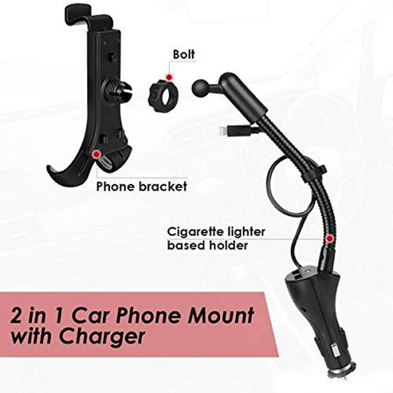 Te-Rich 2 In 1 Car Charging Mount Smartphone Cradle - DealsnLots