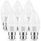 Techgomade 5W B22 LED Candle Bulbs 3000K Warm Glow (Pack of 6)