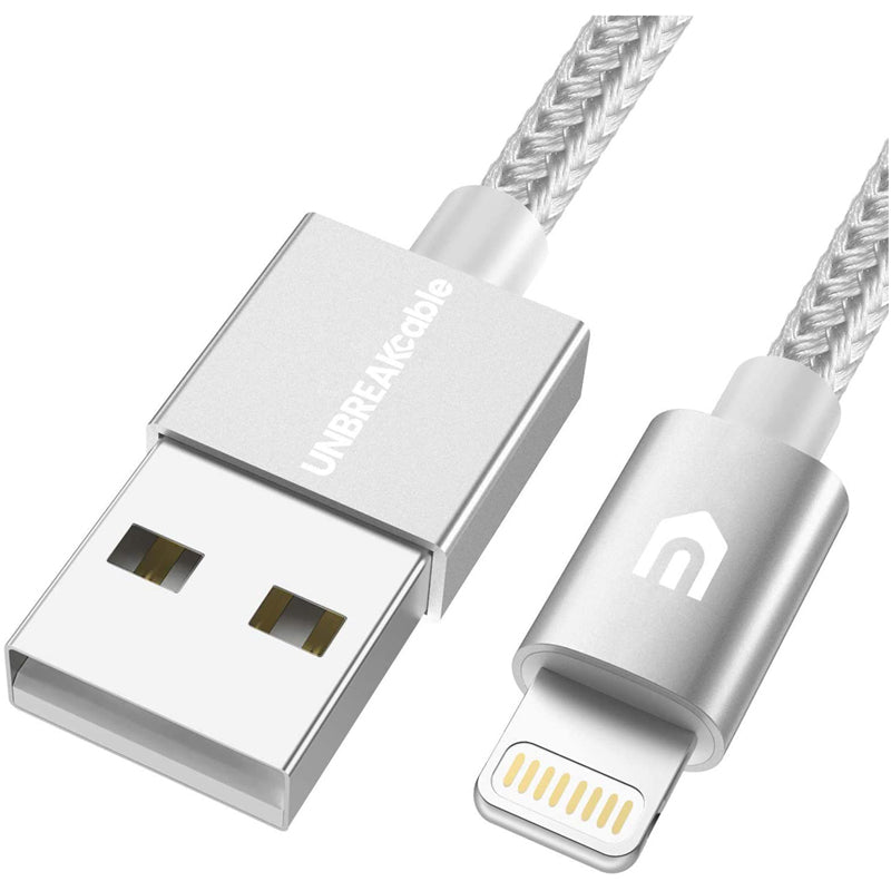 UNBREAKcable BETA Series Lightning to uSB Cable 2m Silvery Grey | UBBT099