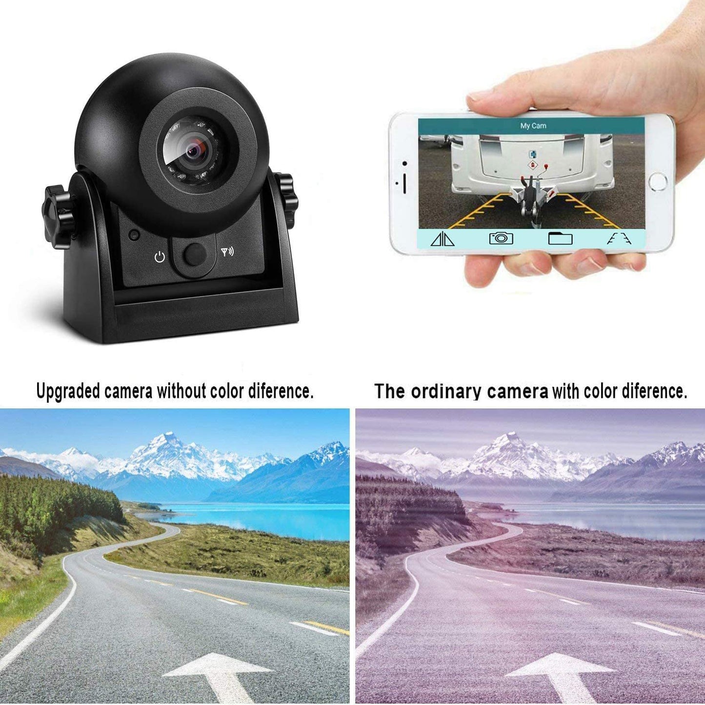 UZONE Wireless Reversing Camera & IOS for Car Trucks RVs | MS-305WF
