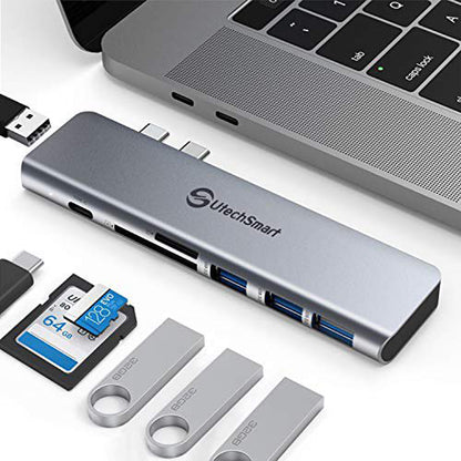 UtechSmart UCN331 Thunderbolt Multiport USB C Adapter | 7 in 2