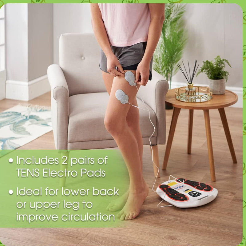 VYTALIVING Circulation Maxx Neuromuscular Stimulator EMS Foot Massager with TENs Pads & Remote