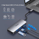ZMUIPNG ZM1806 7 IN 1 4K HDMI 3 USB 3.0 Ports, 100W Power Delivery and SD Micro SD Card Reader