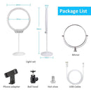 ZOMEI 10 Inch Dimmable LED Ring Light for Selfie Makeup with Mirror Phone Holder