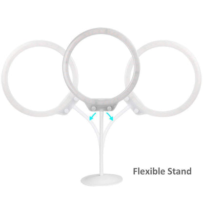 ZOMEI 10 Inch Dimmable LED Ring Light for Selfie Makeup with Mirror Phone Holder