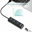 atolla USB hub 3-Port USB 3.0 Splitter RJ45+Gigabit Ethernet Network Adapter (301)