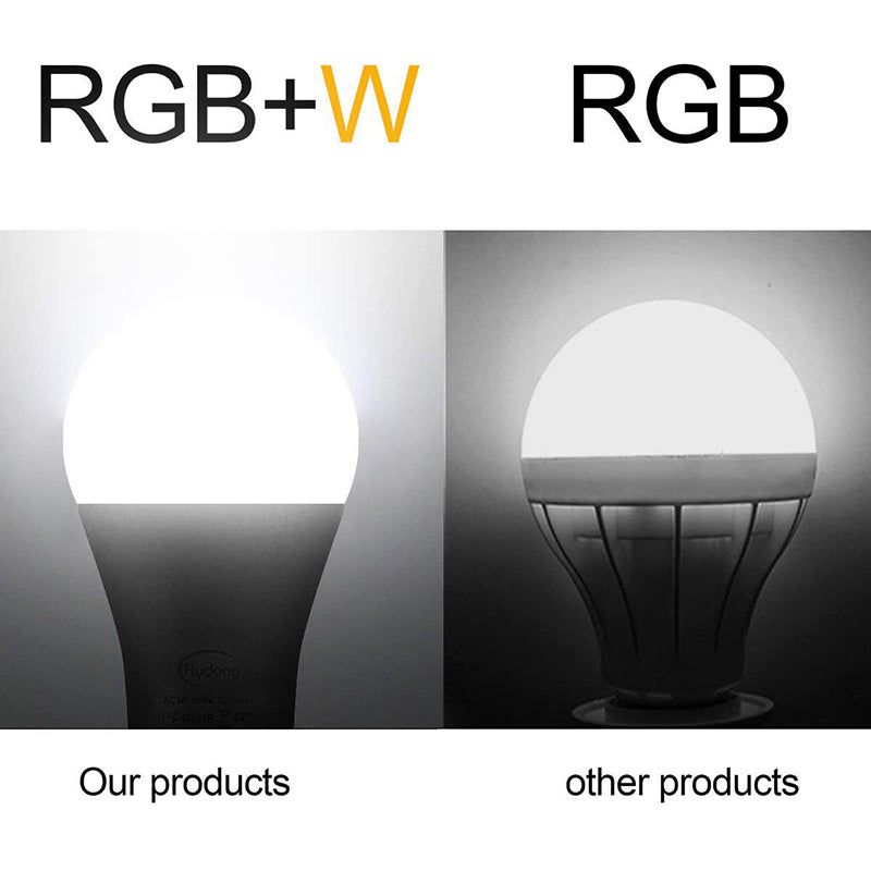 hydong 10W RGBW LED Bulb Lighting with 21 Key Remote Control | B22