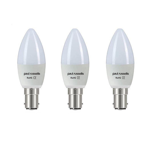 paul russells 7W B15 Candle LED Bulbs | 2700K Warm White | Pack Of 3 - DealsnLots