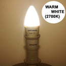 paul russells 7W B15 Candle LED Bulbs | 2700K Warm White | Pack Of 3 - DealsnLots
