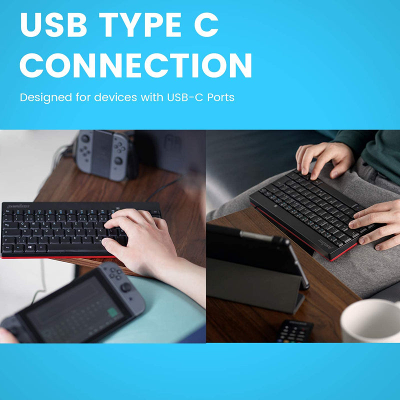 perixx Periboard-422 Wired USB Type C Mini Keyboard